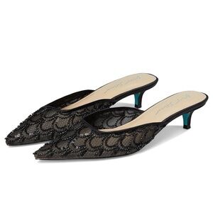 Betsey Johnson Black Sequin Heels